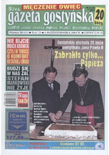 Nowa Gazeta Gostyńska 2003.10.05 R. 3 Nr 20(65)