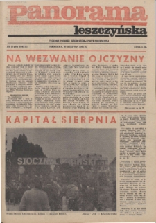 Panorama Leszczyńska 1981.08.30 R.3 Nr35(90)