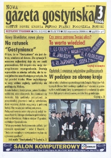 Nowa Gazeta Gostyńska 2006.01.22 R.6 Nr 3(142)