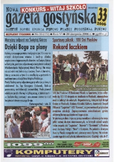 Nowa Gazeta Gostyńska 2006.08.20 R.6 Nr 33(172)