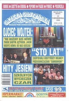 Gazeta Gostyńska 1999 R.10 Nr 20(229)