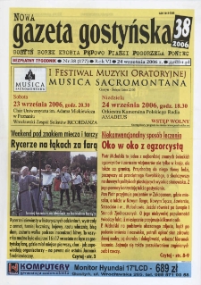 Nowa Gazeta Gostyńska 2006.09.24 R.6 Nr 38(177)