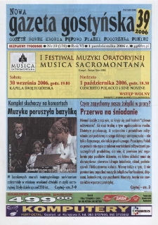 Nowa Gazeta Gostyńska 2006.10.01 R.6 Nr 39(178)