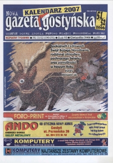Nowa Gazeta Gostyńska 2006.12 R.6 Nr 51/52(190/191)