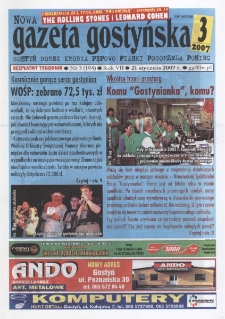 Nowa Gazeta Gostyńska 2007.01.21 R.7 Nr 3(194)