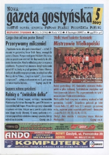 Nowa Gazeta Gostyńska 2007.02.04 R.7 Nr 5(196)