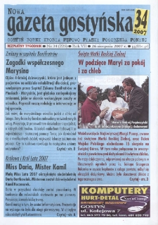 Nowa Gazeta Gostyńska 2007.08.26 R.7 Nr 34(225)