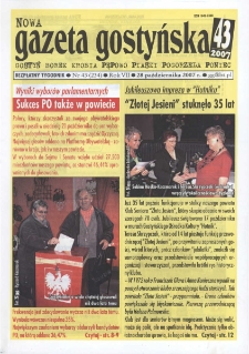 Nowa Gazeta Gostyńska 2007.10.28 R.7 Nr 43(234)