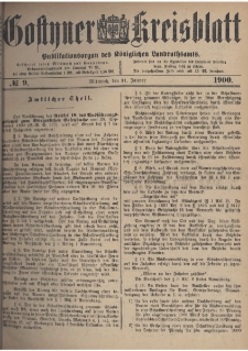 Gostyner Kreisblatt 1900.01.31 Nr 9