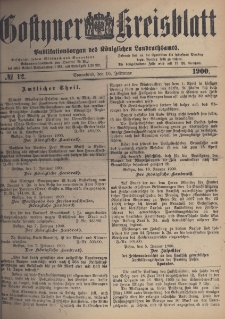 Gostyner Kreisblatt 1900.02.10 Nr 12
