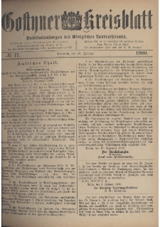 Gostyner Kreisblatt 1900.02.28 Nr 17