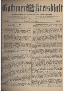 Gostyner Kreisblatt 1900.03.03 Nr 18