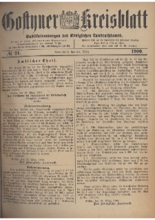 Gostyner Kreisblatt 1900.03.24 Nr 24