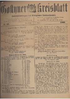 Gostyner Kreisblatt 1900.06.09 Nr 46