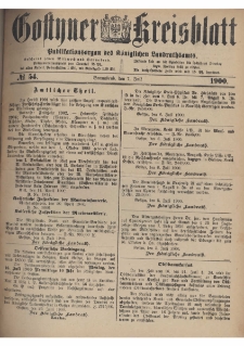 Gostyner Kreisblatt 1900.07.07 Nr 54