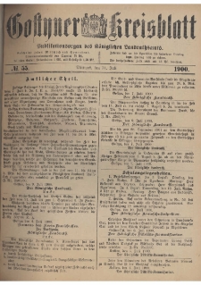 Gostyner Kreisblatt 1900.07.11 Nr 55