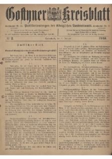 Gostyner Kreisblatt 1910.01.08 Nr 3