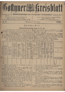Gostyner Kreisblatt 1910.01.26 Nr 8