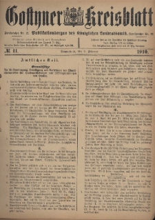 Gostyner Kreisblatt 1910.02.05 Nr 11