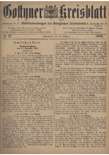 Gostyner Kreisblatt 1910.02.26 Nr 17