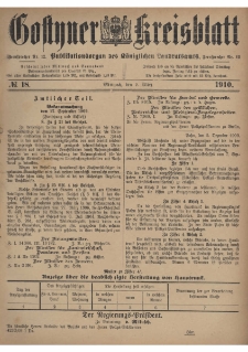 Gostyner Kreisblatt 1910.03.02 Nr 18