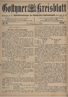 Gostyner Kreisblatt 1910.03.12 Nr 21