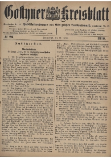 Gostyner Kreisblatt 1910.03.19 Nr 23