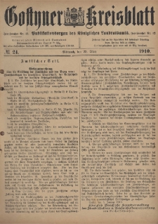 Gostyner Kreisblatt 1910.03.23 Nr 24