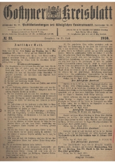 Gostyner Kreisblatt 1910.04.23 Nr 33