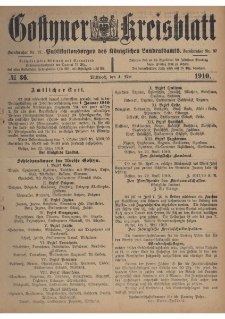 Gostyner Kreisblatt 1910.05.04 Nr 36