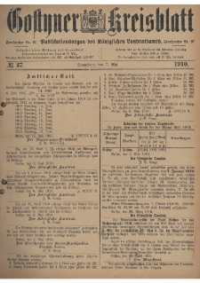 Gostyner Kreisblatt 1910.05.07 Nr 37