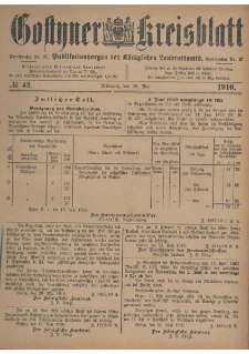 Gostyner Kreisblatt 1910.05.27 Nr 42