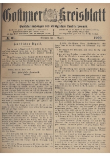 Gostyner Kreisblatt 1900.08.01 Nr 61
