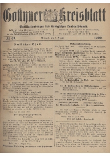 Gostyner Kreisblatt 1900.08.08 Nr 63