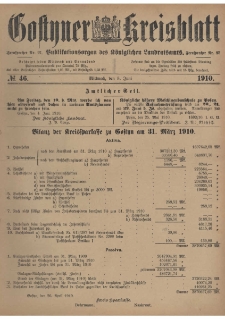 Gostyner Kreisblatt 1910.06.08 Nr 46