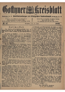 Gostyner Kreisblatt 1910.06.11 Nr 47
