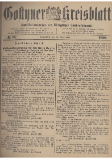 Gostyner Kreisblatt 1900.09.29 Nr 78