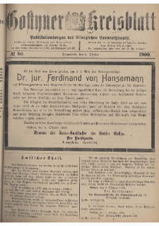Gostyner Kreisblatt 1900.10.06 Nr 80
