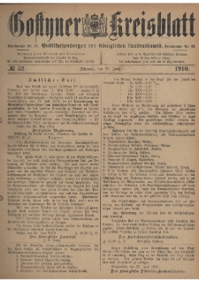 Gostyner Kreisblatt 1910.06.29 Nr 52