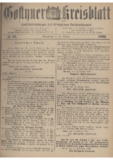Gostyner Kreisblatt 1900.10.20 Nr 85
