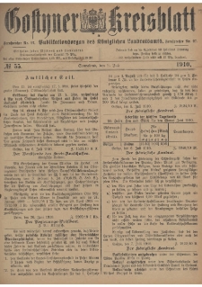 Gostyner Kreisblatt 1910.07.09 Nr 55