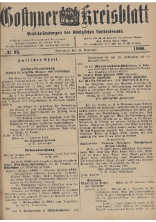 Gostyner Kreisblatt 1900.11.24 Nr 95