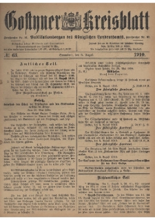 Gostyner Kreisblatt 1910.08.03 Nr 62