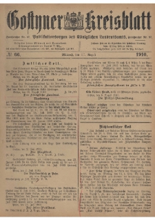 Gostyner Kreisblatt 1910.08.17 Nr 66