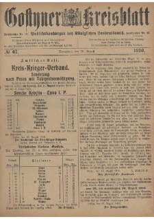 Gostyner Kreisblatt 1910.08.20 Nr 67
