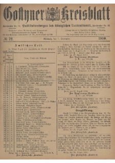 Gostyner Kreisblatt 1910.09.07 Nr 72