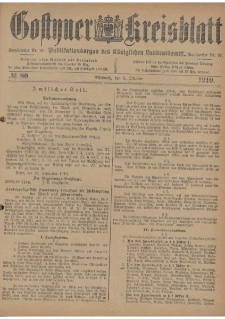 Gostyner Kreisblatt 1910.10.05 Nr 80