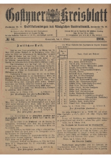 Gostyner Kreisblatt 1910.10.08 Nr 81