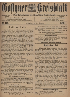 Gostyner Kreisblatt 1910.12.17 Nr 101