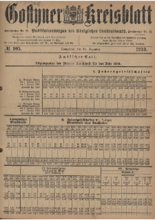 Gostyner Kreisblatt 1910.12.31 Nr 105